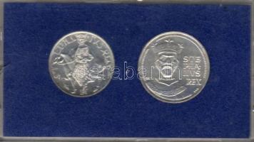 1972. "Szt. István" 50Ft + 100Ft sor ezüst eredeti díszdobozban T:BU