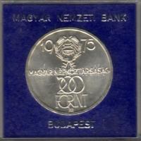 1975. "Felszabadulás II" 200Ft ezüst eredeti plasztiktokban T:BU