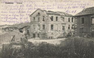 Combres school, war damaged