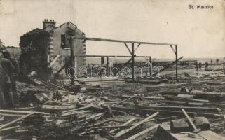 Saint-Maurice war damaged