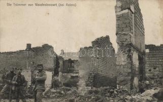 Vaudesincourt war damaged (fl)