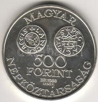 1988. "Szt. István" 500Ft ezüst T:BU Csak 5000db R!