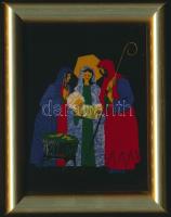 Stein Davidsen: Festett porcelán ikon eredeti dobozában /  Porsgrung chinaware icon in original box 8x14 cm