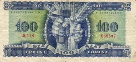 1946. 100Ft T:III (elő- és hátlap képeltolódás felfelé)