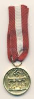 Német 3. Birodalom 1934. "Emlékmedál 1923. November 9." kitüntetés gyűjtői replika szalagg...
