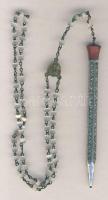 Dekoratív ezüst (Ag) töltő ceruza olvasó lánccal br. 10,29 gr