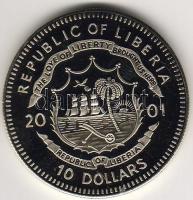 Libéria 2001. 10$ (színes) T:PP
