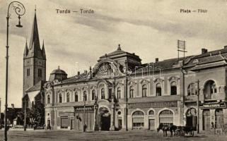 Torda main square, bank
