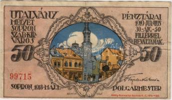 1918. Sopron 50f T:II/III
