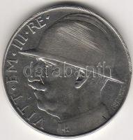 Olaszország 1928. 20L "10 éve fejeződött be az I. Világháború" ezüst T:2/3 ph. reszelőnyom...