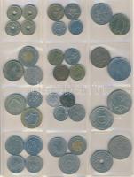 Vegyes világpénz gyűjtemény berakólapba rendezve, összesen 37db, közte érdekesebbek is T:vegyes