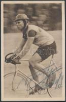 Werner Horn kerékpárversenyző dedikált képeslapja