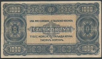 1923. 1000K "8 FILLÉR NYOLC FILLÉR" felülbélyegzéssel T:III