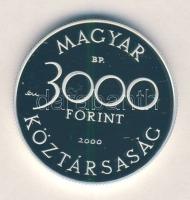 2000. 3000Ft Ag "Veszélyeztetett állatvilág-hód" T:PP Csak 7000db!