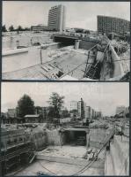 5db klf méretű fotó a metró építéséről