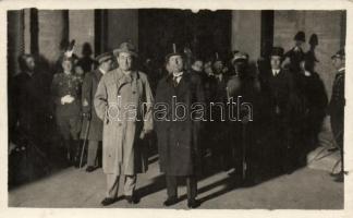 Az olasz-magyar barátsági szerződés aláírásán készült csoportkép / Signing of the Italian-Hungarian treaty of friendship, Hungarian diplomats