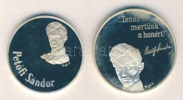 1973. 50Ft Ag + 100Ft Ag "Petőfi Sándor" pár T:PP