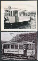 5db fotó régi villamosokról