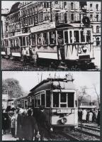 5db fotó régi villamosokról