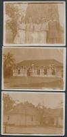 1932  3db kisméretű fotó Színérváraljáról 6x9cm