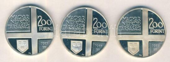 1977. 200Ft Ag 3klf "Festők sor II.-Mányoki, Rippl-Rónai, Csontváry" T:exPP Csak 5-5000db!