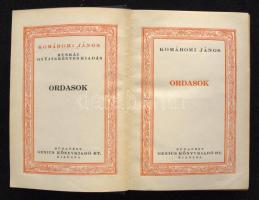 1930-1938 Komáromi János munkái 9 kötetben, Genius Kiad, Bp., kiadói dombornyomott egészvászon kötés...