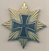 Német 3. Birodalom 1939. "Vaskereszt Nagykeresztjének Csillaga/aranyozott" gyűjtői replika T:1- German Third Reich 1939. "Star of the Grand Cross of the Iron Cross/gilded" replica C:AU