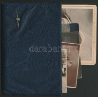 11db klf érdekes régi fotó, közte keményhátú is