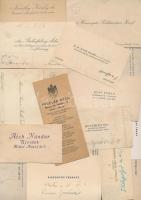 30db I. világháború előtti névjegykártya, közte az olasz Caprioni repülőgépgyár tulajdonosáé és más ...