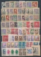 128 db okmány- és illetékbélyeg, sok érdekességgel berakólapon