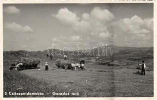 Csíkszentdomonkos Garados-tető, peasant folklore