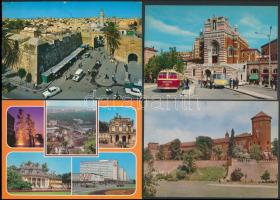 kb. 100 db színes modern külföldi városképes lap, főleg Európa