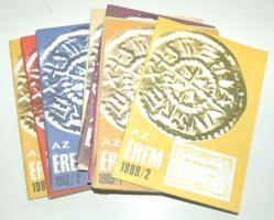 Az érem magazin 10 példánya 1985/1-1989/2-ig