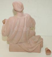 Lantost ábrázoló kerámia figura 22cm magas (sérült)