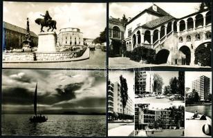 129 db modern magyar városképes lap