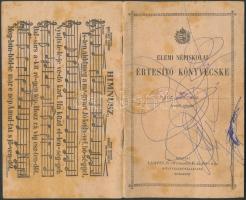 Vegyes okmány tétel: vasúti igazolvány, diákigazolvány, munkakönyv, elemi iskola értesítő könyvecske...