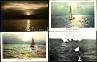 78 db modern Balatoni képeslap