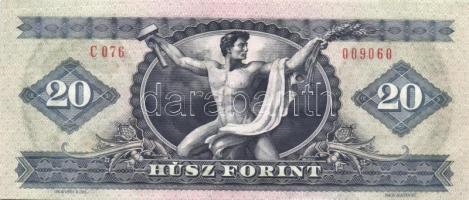 1980. 20Ft (3x) egymás utáni sorszámmal T:I