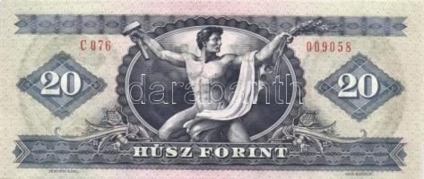 1980. 20Ft (3x) egymás utáni sorszámmal T:I
