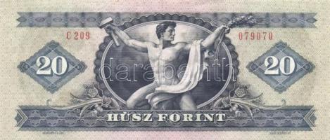 1980. 20Ft (3x) egymás utáni sorszámmal T:I-
