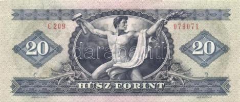 1980. 20Ft (3x) egymás utáni sorszámmal T:I-