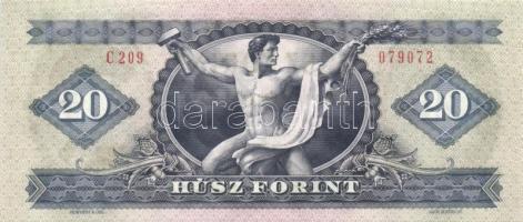 1980. 20Ft (3x) egymás utáni sorszámmal T:I-