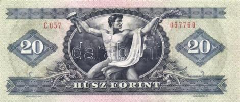 1980. 20Ft (3x) kettő egymás utáni sorszámmal T:I-