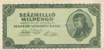 1946. 100.000.000MP (2x) kétféle színváltozat T:I-