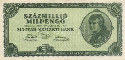 1946. 100.000.000MP (17x) T:II,II-