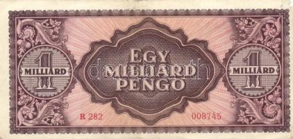 1946. 1.000.000.000P/MP pár + 100.000MP/BP pár + 1.000.000MP/BP pár, összesen 6db T:II,II-