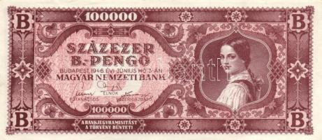 1946. 1.000.000.000P/MP pár + 100.000MP/BP pár + 1.000.000MP/BP pár, összesen 6db T:II,II-