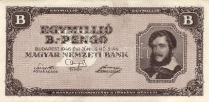 1946. 1.000.000.000P/MP pár + 100.000MP/BP pár + 1.000.000MP/BP pár, összesen 6db T:II,II-