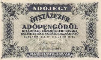 1946. 500.000AP (20x) T:II,II-,III