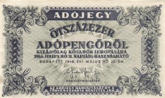 1946. 500.000AP (20x) T:II,II-,III